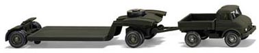 696  08 35  Bundeswehr � Unimog 406 mit Tieflader